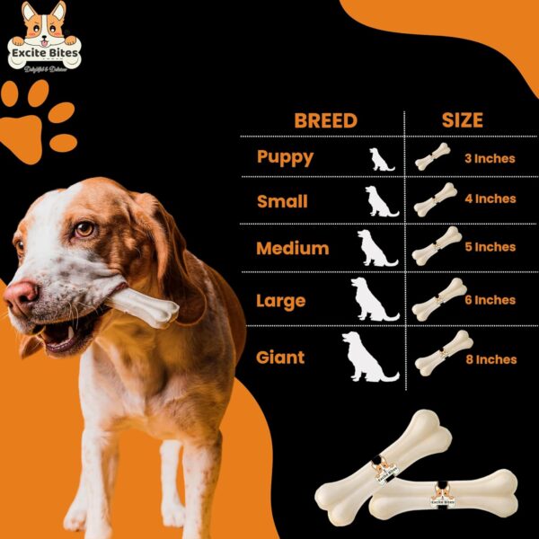 71gFJ0OjlrL._SL1500_.jpg All Life Stages Dog Rawhide Natural Bones (Dog Chews) (Size 3") (6Pcs)