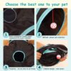 Cat Tunnel Toy 5-Way, Foldable Interactive Play Tube with Storage Bag, Activity Tunnel for Indoor & Outdoor Use