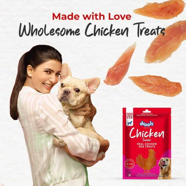 Drools Real Chicken Tender, Dog Treats Stick, 70gm | Rich in Protein, No Artificial Preservatives | Best for Training & Bonding | for Puppy & Adult