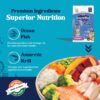 Ocean Fish & Krill Dry Cat Food for Adult Cats, 1kg Pack + Free Food Bowl