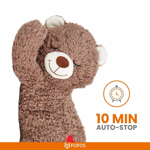 71hHilAiq0L._SL1500_.jpg BarkButler x FOFOS Heartbeat Bear - Plush Toys for Dogs, Interactive Dog Toys for Medium Dogs (0-20kgs) - Brown