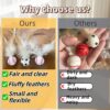 71hs8f-fxuL._SL1500_.jpg Cat Toys, 3PCS Bouncy Ball for Indoor Cats, Elastic Rubber Ball with Feathers, Interactive Kitten Toys for Persian Cats, Fun Exercise and Play for Cat