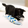 71iRbDs96pS._SL1500_.jpg Catit Groovy Fish Interactive Cat Toy with Catnip, Blue