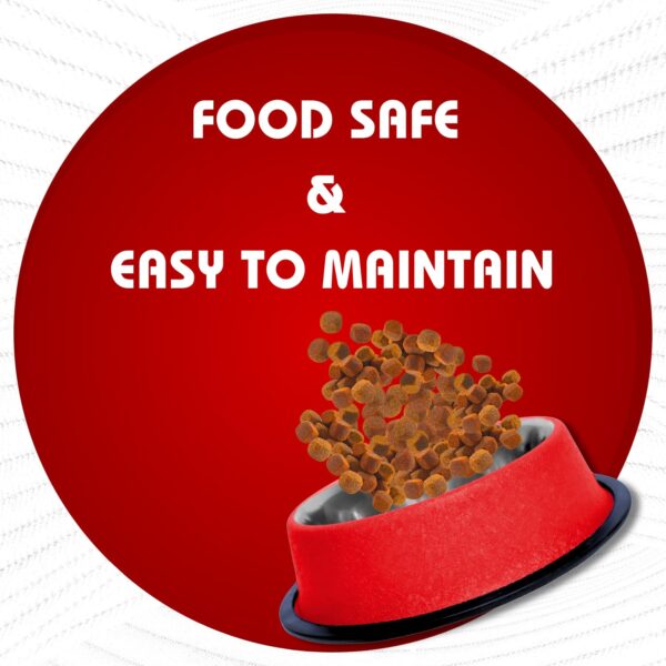 71iThqFTFrL._SL1500_.jpg Pets Empire Stainless Steel Dog Bowls– Medium Size Food & Water Bowl Set for Dogs & Cats | Non-Slip, Rust-Resistant, Durable | Red Marble Design (700ml x 2)