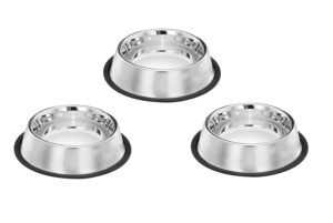 Pets Empire Small Dog and Cat Feeding Bowl Steel (200 Pets Empire Small Dog and Cat Feeding Bowl Steel (200 ml) Set of 3