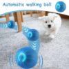 Interactive Dog Toys Ball, USB Rechargeable, Motion Activated Automatic Rolling Ball with Lights, Boredom Relief Exercise Pet Toy for Small, Medium, Large Dogs, Blue