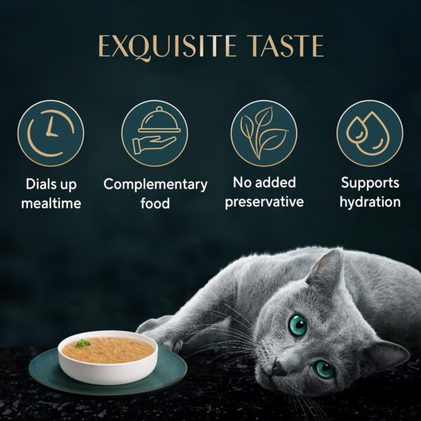 71jw744AZfL._SL1500_.jpg Sheba Soup with Tuna Adult Wet Cat Food, 160g (4 x 40g), Finely Sliced Pieces of Tuna in Smooth, Silky and Velvety Broth