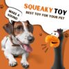 Foodie Puppies Natural Latex Rubber Squeaky (Black Eagle) Dog Toy | Small to Medium Dogs & Puppy | Durable, Fetch & Chew Safe Play Toy | Reduce Separation Anxiety