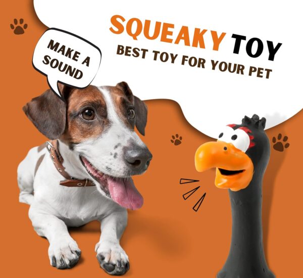 Foodie Puppies Natural Latex Rubber Squeaky (Black Eagle) Dog Toy | Small to Medium Dogs & Puppy | Durable, Fetch & Chew Safe Play Toy | Reduce Separation Anxiety