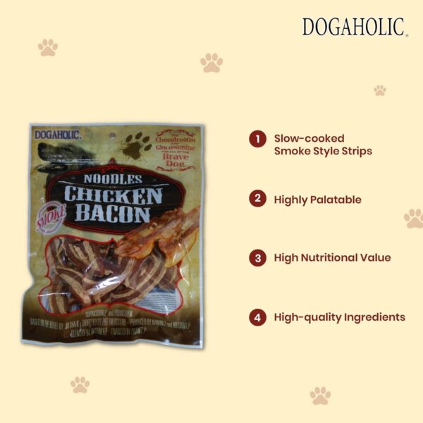 rena germany, Noodles Chicken Bacon Strips, Smoke, For All Life Stages of Dogs - 130 g