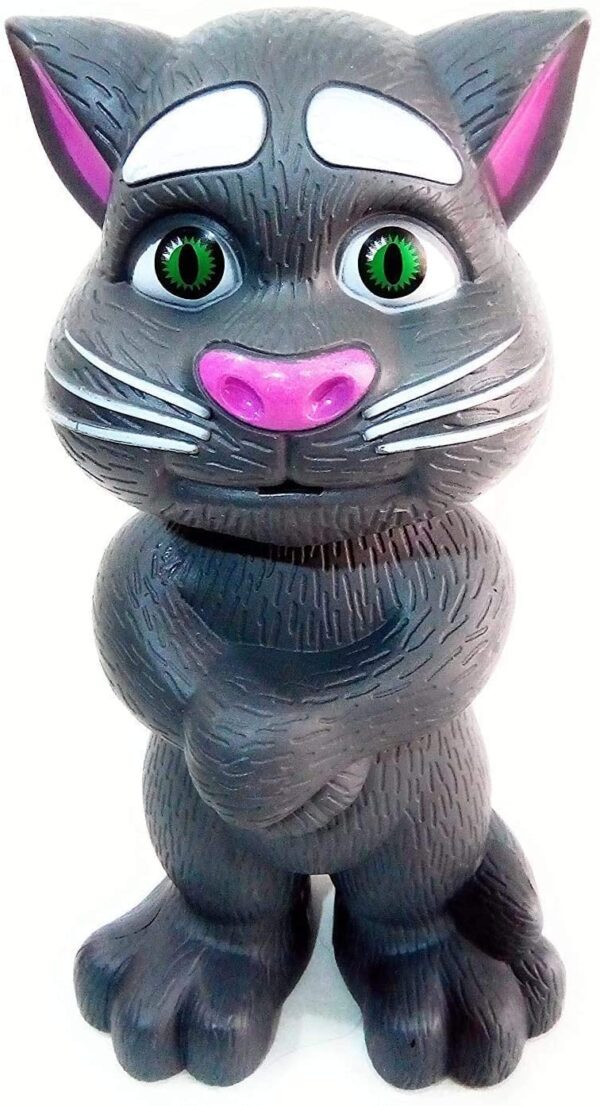 VGRASSP Repeating Words Talking Tom Cat Toy for Kids with Songs and Stories in Funny Tone (Talking Cat) - Color as per Stock