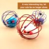 PETS EMPIRE Playing Kitten Pet Supplies Plush Mouse Ball False Mice Cat Toys Rat in Cage (Pack of 2)