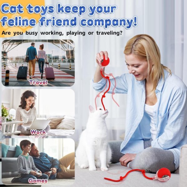 HobbyLobby Interactive Rolling Chewie Ball for Cats & Dogs Smart 360� Automatic Rolling Pet Toy Chewie Doggie Ball for Small & Large Pets Fun Exercise & Play