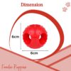 71n1sVbcAjL._SL1500_.jpg Foodie Puppies Natural Rubber Flavored Hole Ball - 2.35inch/ 6cm | Suitable for Small to Medium Dogs and Puppies | Chewing, Teething, and Training Ball Toy
