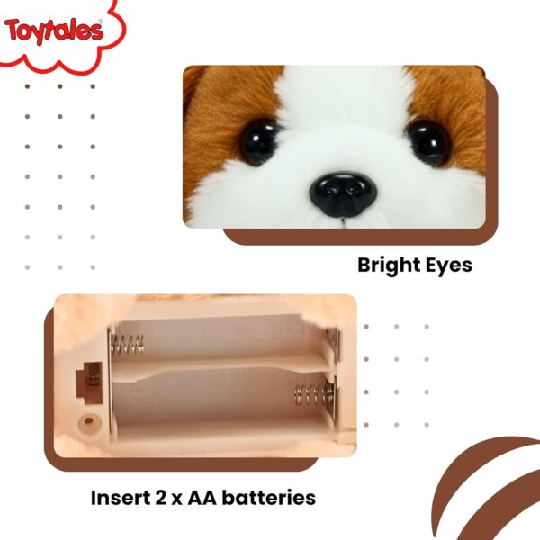 MABLE Snooby Walking & Barking Dog Toy for Kids | Interactive Battery-Operated Puppy with Sound and Movement | Soft Plush Electronic Pet Toy for Toddlers, Babies & Boys