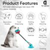 Interactive Toy | Suction Cup Chew Toy for Aggressive Chewers | Treat Dispensing Squeaky Dog Toy for Stimulation and Self-Playing | Tug of War Rope With Teeth Cleaning Ball