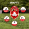 Drools Dog Non-Toxic Rubber Toy for Dogs, Trio Bolt Ring 130g Pack