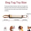 Dog Toys, Interactive Dog Toys Leather Bite Rag, Durable Dog Bite Tug Toy for Puppy, Teeth Cleaning and Training(11.8 * 2.8in)