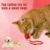 Interactive Rechargeable Smart Pet Chase Ball – Automatic Rolling Toy with Speedy Tail Rope for Bored Cats & Small Dogs (Colour May Vary)