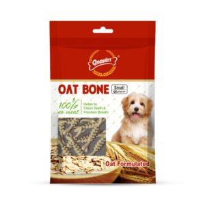 Gnawlers Oat Bone Dog Treat for All Life Stages, Vegetable Gnawlers Oat Bone Dog Treat for All Life Stages, Vegetable Flavor 225g (25 Pieces)