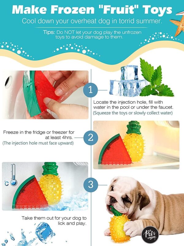 The Pets Company Puppy Chew Toy, Squeaky Dog Toy, Pineapple