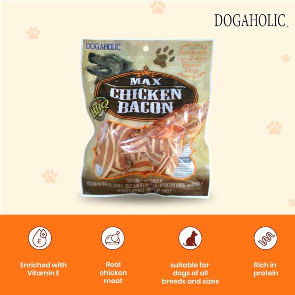 Rena Max Chicken Bacon Strips For Dog Of All Life Stages, BBQ, 130G