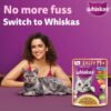 71q2v6WvCAL._SL1100_.jpg Whiskas Tasty Mix Adult (1+ Year) Wet Cat Food, Chicken with Salmon Wakame Seaweed in Gravy, 70 g, Cat Food Made with Real Fish, Complete & Balanced Nutrition for Adult Cats
