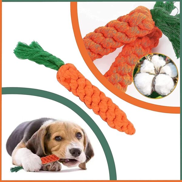Dog Toy Set - Tail, Chew, and Rope Toys for Small to Medium Dogs - Tug Toy Pack of 8