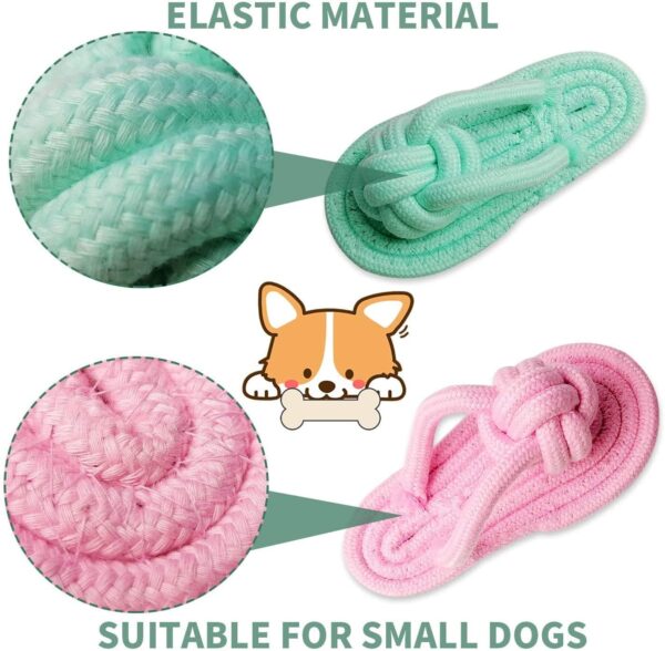 Dog Toy Set - Tail, Chew, and Rope Toys for Small to Medium Dogs - Tug Toy Pack of 8