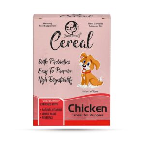 Foodie Puppies Puppy Cereal Weaning Starter Dog Dry Food - (Chicken Flavour, 400g) | Enriched with Probiotics, Vitamins, Amino Acids & Minerals I High Digestible, Easy Preparation & Balanced Nutrition