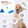 71sp-24q7kL._SL1500_.jpg amazon basics Tug of War Interactive Dog Toy | Blue | Suction Cup | Chew Grip with Rope | Stimulating & Interactive Ball for Teeth Cleaning