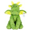 Foodie Puppies Interactive Dog Squeaky Plush Toy - (Green Bubble Dragon) | Crinkle Papered, Cotton Stuffed Chew Toy for Teething, Cuddling, Playing and Training | for Puppies & Small Dogs (Size: 20cm)