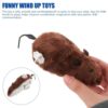 Plastic Wind Up Moving Rat Toys for Kids Mice Set of 4PCs Running Mouse Toys for Girls and Boys Multi-Color Mouses Toy for Dog and Cat Toys - with Fur Mouse Playset for Best Birthday Gift Set