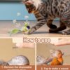 Cat Nip Bird Toys for Persian Cats, Interactive Laser Light Toys, 1 Set of Durable Feather for Indoor Cats, Engaging Playtime for Active