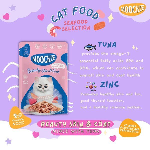MOOCHIE Wet Cat Food Grain-Free Gravy Cat All Mix Flavour for Cat Food (6 x 85g) Wet Variety Pack Natural and Grain-Free with No Artificial Flavours