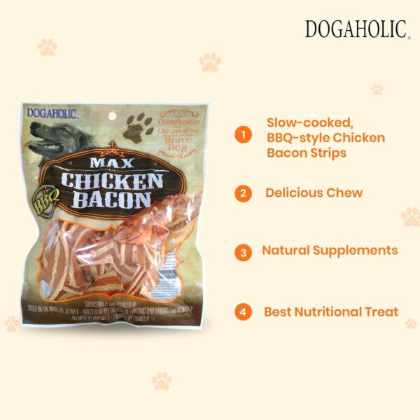 Rena Max Chicken Bacon Strips For Dog Of All Life Stages, BBQ, 130G