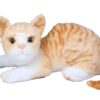Tickles Cute Cat Soft Stuffed Plush Animal Toy for Kids Birthday Gift (Color: Yellow; Size: 28 cm)