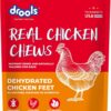 Drools Dog Treats, Dehydrated Real Chicken Chews Feet, 70g, All Life Stages, Bone
