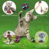 71xfGpCjrtL._SL1163_.jpg KUTKUT 12Pcs Crinkle Balls for Cats, Shiny and Stress Buster Crinkler, Suitable for Multiple Cats' Play, Ideal for Kittens and Grown-up Cats