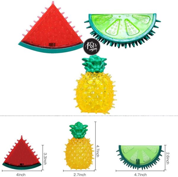 The Pets Company Puppy Chew Toy, Squeaky Dog Toy, Pineapple
