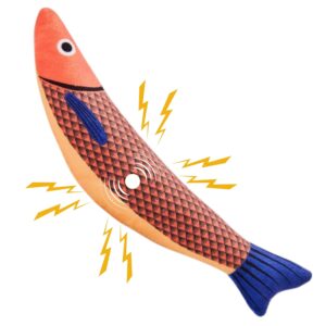 Catnip Plush Toys for Cats -Shaped - Bite-Resistant Pillow Toy Catnip Plush Toys for Cats -Shaped - Bite-Resistant Pillow Toy for Kittens & Adult Cat Chew Toys for Play (Catnip Fish Toy)