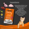 Kitty Yums Creamy Lickable Cat Treat, Real Chicken Flavour(75g x 5 Sticks, 375g) Pack