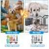 emily pets Dog Chew Rope Toys Pack of 7 Combo for Dogs & Puppies Ball Dual-Tennis Knotted Chewing Dog Toy for Playing, Teeth Cleaning & Training (Color As Vary, Pack 7)