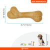 71zc3u6P0uS._SL1500_.jpg BarkButler x FOFOS Woodplay Brush Bone Durable Dog Chew Toy - Brown, Real Wood Fibre Dog Toys, Cleans Teeth, Massages Gums, Splinter-Free, Non-Toxic Wooden Dog Toy for Medium-Large Breeds (10-30kg)
