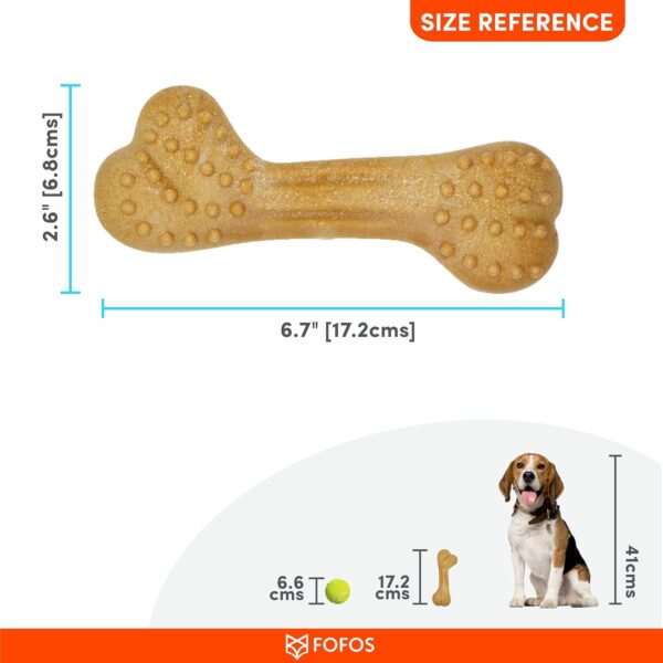 71zc3u6P0uS._SL1500_.jpg BarkButler x FOFOS Woodplay Brush Bone Durable Dog Chew Toy - Brown, Real Wood Fibre Dog Toys, Cleans Teeth, Massages Gums, Splinter-Free, Non-Toxic Wooden Dog Toy for Medium-Large Breeds (10-30kg)