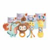 BarkButler x FOFOS Puppy Teething Squeaky Toy Giraffe Dog Toy - Yellow, Multi-Material, Squeaky Dog Toys, Ideal Puppy Toys for All Breeds of X-Small - Small Size (0-10kgs)