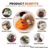 Foodie Puppies Interactive (3 Layers) Tower Track Roller with Colorful Balls for Cats and Kittens | Turntable Puzzle Toy for Mental and Physical Exercise (Color May Vary)