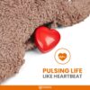 81-iHjQl0OL._SL1500_.jpg BarkButler x FOFOS Heartbeat Bear - Plush Toys for Dogs, Interactive Dog Toys for Medium Dogs (0-20kgs) - Brown