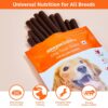 81-qaZb7DrL._SL1500_.jpg Amazon Basics Dog Treat Sticks 140 gm, Chewy Meat Sticks for Adult Dogs and Puppies, High Protein Dog Treats for Training and Snacks, Made of Real Chicken Meat, Ziplock Pack, Chicken Flavor