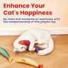 811E7znzaML._SL1500_.jpg Catnip Plush Toys for Cats -Shaped - Bite-Resistant Pillow Toy for Kittens & Adult Cat Chew Toys for Play (Catnip Fish Toy)